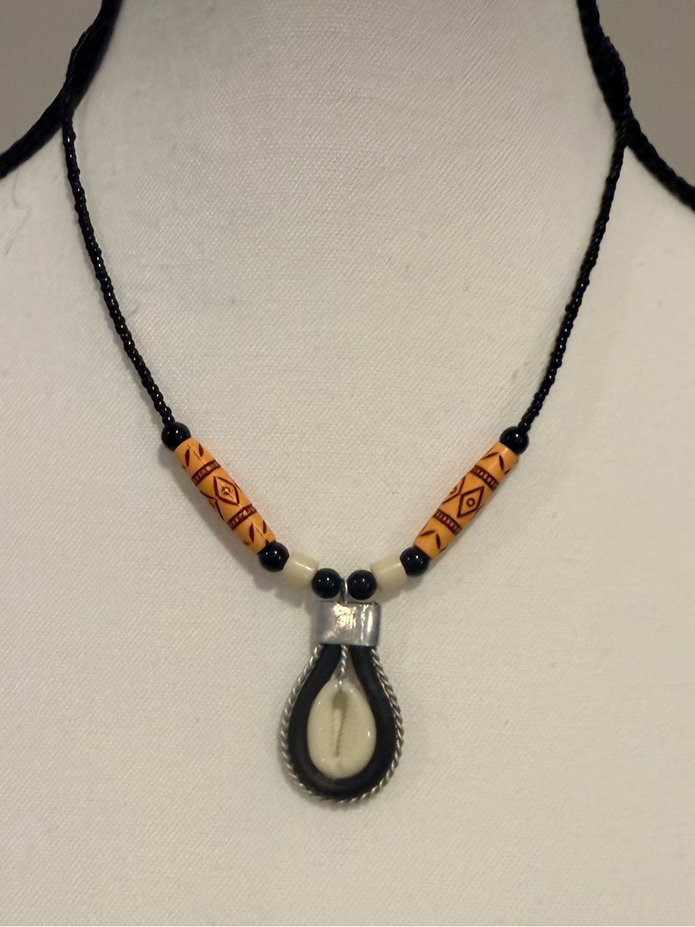 Handcrafted Cowrie Shell Pendant Necklace